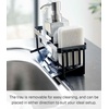 image:imageYAMAZAKI Home SelfDraining Sponge and Soap Bottle Sink Organizer White  Kitchen sink organizer metal holder keeps countertops tidy A smart fit for modern homes Adds practical everyday storageBlack