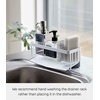 image:imageYAMAZAKI Home SelfDraining Sponge and Soap Bottle Sink Organizer White  Kitchen sink organizer metal holder keeps countertops tidy A smart fit for modern homes Adds practical everyday storageWhite