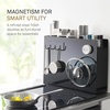 image:imageYAMAZAKI Home Sliding Drawer Seasoning Rack  Pull Out Spice Rack for Countertop Steel Kitchen Organizer with Magnetic Panels Modern Spice Storage Drawer Black Easy Access Design  Countertop steel spice rack with smooth pullout sliding drawer and magnetic panels Modern spacesaving design for kitchenBlack