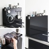 image:imageYAMAZAKI Home Sliding Drawer Seasoning Rack  Pull Out Spice Rack for Countertop Steel Kitchen Organizer with Magnetic Panels Modern Spice Storage Drawer Black Easy Access Design  Countertop steel spice rack with smooth pullout sliding drawer and magnetic panels Modern spacesaving design for kitchenBlack