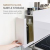 image:imageYAMAZAKI Home Sliding Drawer Seasoning Rack  Pull Out Spice Rack for Countertop Steel Kitchen Organizer with Magnetic Panels Modern Spice Storage Drawer Black Easy Access Design  Countertop steel spice rack with smooth pullout sliding drawer and magnetic panels Modern spacesaving design for kitchenWhite