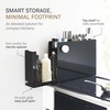 image:imageYAMAZAKI Home Sliding Drawer Seasoning Rack  Pull Out Spice Rack for Countertop Steel Kitchen Organizer with Magnetic Panels Modern Spice Storage Drawer Black Easy Access Design  Countertop steel spice rack with smooth pullout sliding drawer and magnetic panels Modern spacesaving design for kitchenBlack