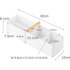 image:imageYAMAZAKI Home Slim Storage Box with Wood Handle Magnetic Dividers White  Slim storage box with a natural wood handle Adjustable magnetic dividers are ideal for organizing makeup or medicationsWhite