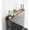 image:imageYAMAZAKI Home Spice Rack 2Tiers with Sliding Drawer Slim Steel White  Twotier seasoning and condiments spice rack with storage drawer Convenient kitchen food storage container for a tidyBlack