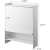 image:imageYAMAZAKI Home Spice Rack Large MultiTier with Door Metal Shelves White  Large kitchen seasoning and condiments spice rack features a concealable design with a door A smart fit for modern homesWhite