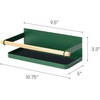 image:imageYAMAZAKI Home Strategist Magnetic Spice Storage Rack Organizer For Fridge  Steel  WoodForest Green