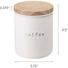 image:imageYAMAZAKI Home Tosca Ceramic Canister  Dry Food Kitchen Storage Container Organizer  Sugar  1525 Oz 450 MlCoffee