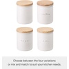 image:imageYAMAZAKI Home Tosca Ceramic Canister  Dry Food Kitchen Storage Container Organizer  Sugar  1525 Oz 450 MlCoffee
