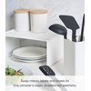 image:imageYAMAZAKI Home Tosca Ceramic Canister  Dry Food Kitchen Storage Container Organizer  Sugar  1525 Oz 450 MlPlain