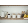 image:imageYAMAZAKI Home Tosca Ceramic Canister  Dry Food Kitchen Storage Container Organizer  Sugar  1525 Oz 450 MlPlain