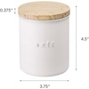 image:imageYAMAZAKI Home Tosca Ceramic Canister  Dry Food Kitchen Storage Container Organizer  Sugar  1525 Oz 450 MlSalt