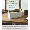 image:imageYAMAZAKI Home Tosca Desk Organizer  Stationary Holder For Office amp School Supplies  Caddy  Steel  WoodModern