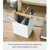 image:imageYAMAZAKI Home Tosca Desk Organizer  Stationary Holder For Office amp School Supplies  Pens  Steel  Wood  Stationary holder for office amp school supplies Durable steel and wood construction Compact spacesaving desk organizerOne Size