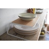 image:imageYAMAZAKI Home Tosca Dish Riser  Kitchen Cabinet Shelf and Organizer  Small  Steel  Wood Small