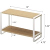 image:imageYAMAZAKI Home Tosca Kitchen Rack  Counter Storage Shelf Organizer  Steel  WoodWhite
