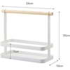 image:imageYAMAZAKI Home Tosca Spice Rack  Steel  Wood  Slim minimalist steel spice rack with a practical wooden handle A smart fit for modern homes Keeps essentials organizedWhite