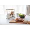 image:imageYAMAZAKI Home Tosca Spice Rack  Steel  Wood  Slim minimalist steel spice rack with a practical wooden handle A smart fit for modern homes Keeps essentials organizedWhite