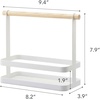 image:imageYAMAZAKI Home Tosca Spice Rack  Steel  Wood  Slim minimalist steel spice rack with a practical wooden handle A smart fit for modern homes Keeps essentials organizedWhite