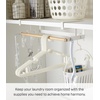 image:imageYAMAZAKI Home Tosca UnderShelf Hanger Holder  Laundry Hanging Storage Rack Organizer  Steel  WoodOne Size