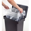 image:imageYAMAZAKI Home Tower 65 Gallon Rolling Trash Can Dual Compartment Kitchen Odor Free Garbage Can Recycling Bin with Handles  Polypropylene  66 Gallons 25 LitersBlack
