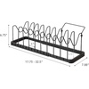 image:imageYAMAZAKI Home Tower Adjustable Lid amp Pan Organizer  Kitchen Drawer Storage Shelf Rack  Adjustable kitchen drawer storage shelf rack organizes pot lids and pans Built for daily use Keeps essentials organizedBlack