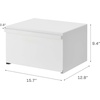 image:imageYAMAZAKI Home Tower Bread Box Keeper Holder Container Metal Bread Holder Saver Slim Space Saving Counter Storage  Horizontal  Steel  Sleek metal bread holder and saver container Slim spacesaving design fits countertops Adds practical everyday storageWhite