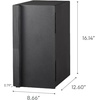 image:imageYAMAZAKI Home Tower Bread Box Keeper Holder Container Metal Bread Holder Saver Slim Space Saving Counter Storage  Horizontal  Steel  Sleek metal bread holder and saver container Slim spacesaving design fits countertops Adds practical everyday storageBlack