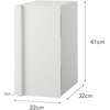 image:imageYAMAZAKI Home Tower Bread Box Keeper Holder Container Metal Bread Holder Saver Slim Space Saving Counter Storage  Horizontal  Steel  Sleek metal bread holder and saver container Slim spacesaving design fits countertops Adds practical everyday storageWhite