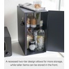 image:imageYAMAZAKI Home Tower Bread Box Keeper Holder Container Metal Bread Holder Saver Slim Space Saving Counter Storage  Horizontal  Steel  Sleek metal bread holder and saver container Slim spacesaving design fits countertops Adds practical everyday storageBlack