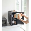 image:imageYAMAZAKI Home Tower Bread Box Keeper Holder Container Metal Bread Holder Saver Slim Space Saving Counter Storage  Horizontal  Steel  Sleek metal bread holder and saver container Slim spacesaving design fits countertops Adds practical everyday storageBlack