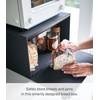 image:imageYAMAZAKI Home Tower Bread Box Keeper Holder Container Metal Bread Holder Saver Slim Space Saving Counter Storage  Horizontal  Steel  Sleek metal bread holder and saver container Slim spacesaving design fits countertops Adds practical everyday storageBlack