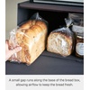 image:imageYAMAZAKI Home Tower Bread Box Keeper Holder Container Metal Bread Holder Saver Slim Space Saving Counter Storage  Horizontal  Steel  Sleek metal bread holder and saver container Slim spacesaving design fits countertops Adds practical everyday storageBlack