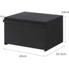 image:imageYAMAZAKI Home Tower Bread Box Keeper Holder Container Metal Bread Holder Saver Slim Space Saving Counter Storage  Horizontal  Steel  Sleek metal bread holder and saver container Slim spacesaving design fits countertops Adds practical everyday storageBlack