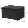 image:imageYAMAZAKI Home Tower Bread Box Keeper Holder Container Metal Bread Holder Saver Slim Space Saving Counter Storage  Horizontal  Steel  Sleek metal bread holder and saver container Slim spacesaving design fits countertops Adds practical everyday storageBlack