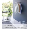 image:imageYAMAZAKI Home Tower Clothes Ironer Steamer Hanger Drying Rack Wall Leaning Stand for Clothing Bags Or Hats 64  Steel  Wood
