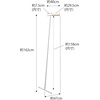 image:imageYAMAZAKI Home Tower Clothes Ironer Steamer Hanger Drying Rack Wall Leaning Stand for Clothing Bags Or Hats 64  Steel  Wood