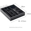 image:imageYAMAZAKI Home Tower Cutlery Drawer Organizer  Kitchen Silverware Utensil Storage Tray  Expandable I  Abs PlasticBlack