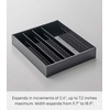 image:imageYAMAZAKI Home Tower Cutlery Drawer Organizer  Kitchen Silverware Utensil Storage Tray  Expandable I  Abs PlasticBlack