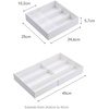 image:imageYAMAZAKI Home Tower Cutlery Drawer Organizer  Kitchen Silverware Utensil Storage Tray  Expandable I  Abs PlasticWhite
