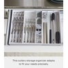 image:imageYAMAZAKI Home Tower Cutlery Drawer Organizer  Kitchen Silverware Utensil Storage Tray  Expandable I  Abs PlasticWhite
