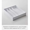 image:imageYAMAZAKI Home Tower Cutlery Drawer Organizer  Kitchen Silverware Utensil Storage Tray  Expandable I  Abs PlasticWhite