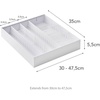 image:imageYAMAZAKI Home Tower Cutlery Drawer Organizer  Kitchen Silverware Utensil Storage Tray  Expandable I  Abs PlasticWhite