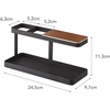image:imageYAMAZAKI Home Tower Desk Bar  Wood amp Steel Organizer  SteelBlack