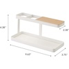 image:imageYAMAZAKI Home Tower Desk Bar  Wood amp Steel Organizer  SteelWhite