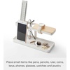 image:imageYAMAZAKI Home Tower Desk Bar  Wood amp Steel Organizer  SteelWhite