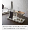 image:imageYAMAZAKI Home Tower Desk Bar  Wood amp Steel Organizer  SteelWhite