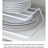 image:imageYAMAZAKI Home Tower Dish Riser  Shelf Organizer amp Storage For Kitchen Cabinets  Steel White