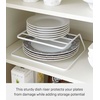 image:imageYAMAZAKI Home Tower Dish Riser  Shelf Organizer amp Storage For Kitchen Cabinets  Steel White