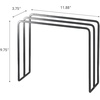 image:imageYAMAZAKI Home Tower Dishcloth Hanger  Steel  Slim countertop dishcloth hanger holds up to three towels for quick air drying Designed for convenient home organizationBlack