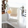 image:imageYAMAZAKI Home Tower Dishcloth Hanger  Steel  Slim countertop dishcloth hanger holds up to three towels for quick air drying Designed for convenient home organizationWhite